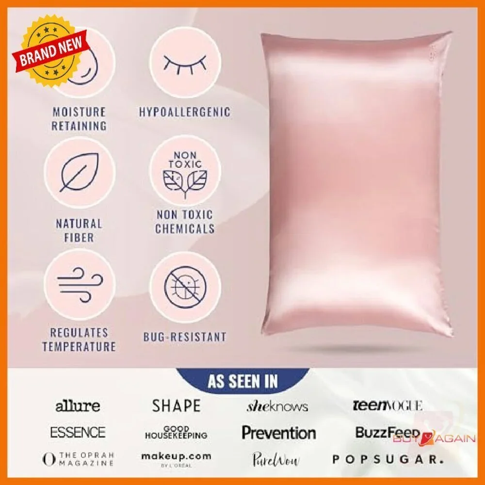 King Size Silk Pillowcase - 22 Momme Mulberry - Hair & Skin Care